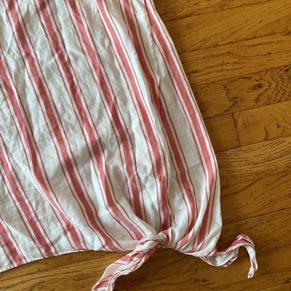 Madewell Side-Tie Tank in Marcia Stripe Size Medium - Picture 4 of 12